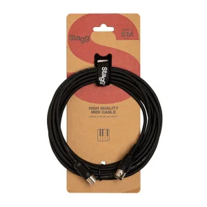 Câble MIDI DIN/DIN (m/m) 6 m connecteurs plastique | Green Musicians