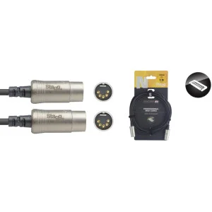 Serie N - Cable MIDI DIN/DIN (m/m) 3 m | Green Musicians