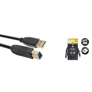 Câble USB 3.0 Série N USB A mâle vers USB B mâle 1,5 m - Green Musicians
