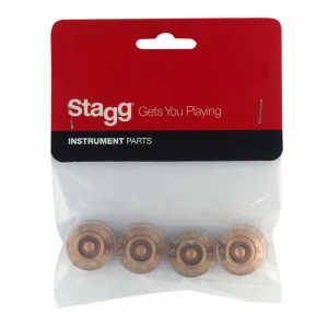 Botones de volumen (x 2) y de tono (x 2) para guitarra eléctrica tipo P, tipo Gold Hat