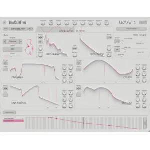 BEATSURFING LØW Plugin de Synthé Basse | 12 Enveloppes à Main Levée & Moteurs Multiples