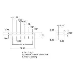 Sillet pré-entaillé de remplacement pour guitare classique | Green Musicians