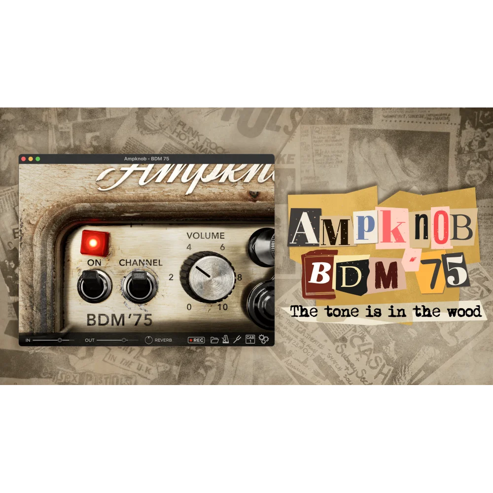 Ampknob BDM '75 - Plugin simulador de amplificador de guitarra punk rock por Jens Bogren
