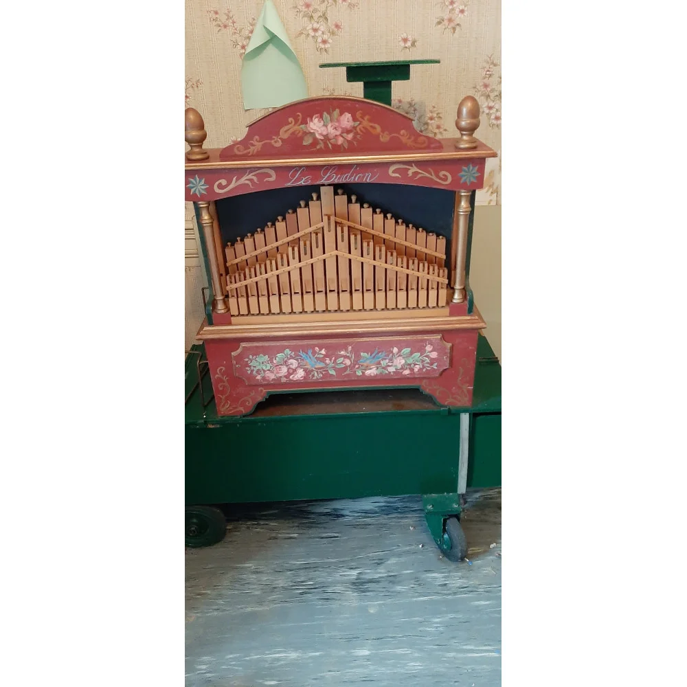 Limonaire LE LUDION Baladin 32 notes - Orgue de barbarie de salon rendu mobile + 39 cartons