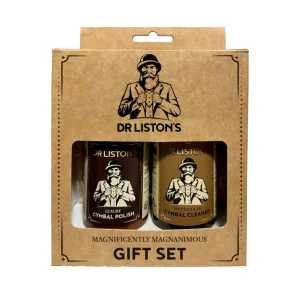 Limpiador de Platillos Dr Liston's + Pulidor de Platillos + Paño | Set de Regalo Completo para el Cuidado de Platillos