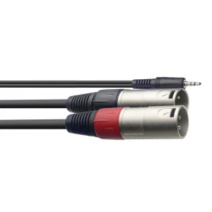 Câble Y, mini jack/XLR (m/m), 3 m - Câble audio Y | Green Musicians