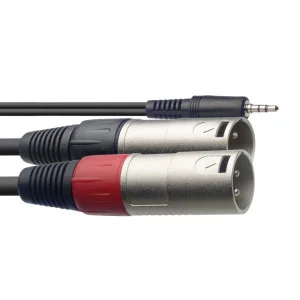 Câble Y, mini jack/XLR (m/m), 3 m