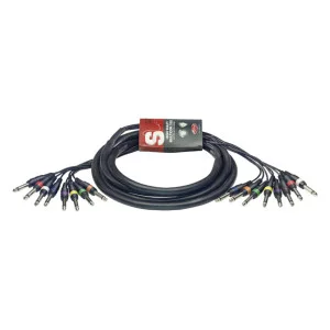 Multicâble - 8 x jack mono/8 x jack mono