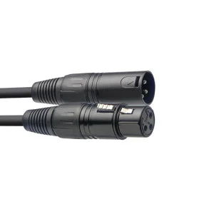 Câble DMX, XLR/XLR (m/f), 3 m | Câble DMX professionnel - Green Musicians