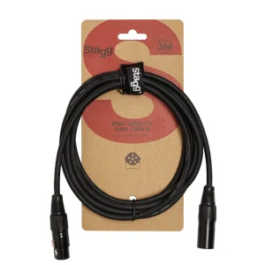 DMX-Kabel, XLR/XLR (m/w), 3 m | Professionelles DMX-Kabel - Green Musicians
