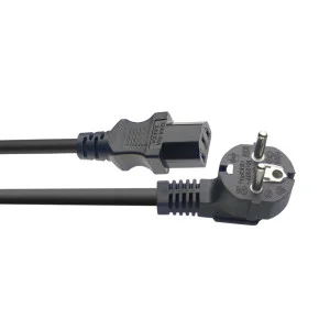 Serie S Netzkabel IEC/Schuko (f/m) 1,5 m - Kupfer 1,5 mm² Schwarz | Green Musicians