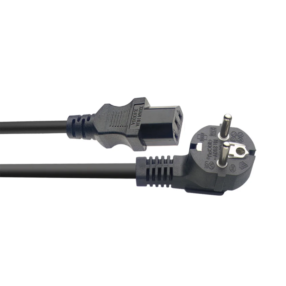 Série S Câble Secteur IEC/Schuko (f/m) 1,5 m - Cuivre 1,5 mm² Noir | Green Musicians