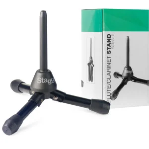 Stand plegable para flauta o clarinete - Soporte ABS con base de metal negro | Green Musicians