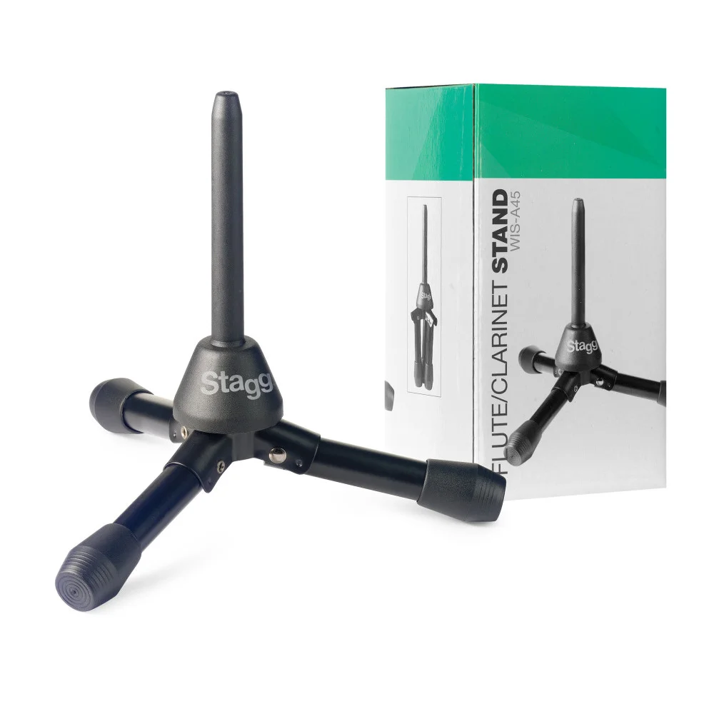 Stand pliable pour flûte ou clarinette - Support ABS avec embase métal noir | Green Musicians