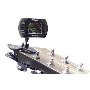 Automatisches multifunktionales chromatisches Clip-Stimmgerät schwarz mit Mikrofon - Präzision ±1 Cent | Green Musicians
