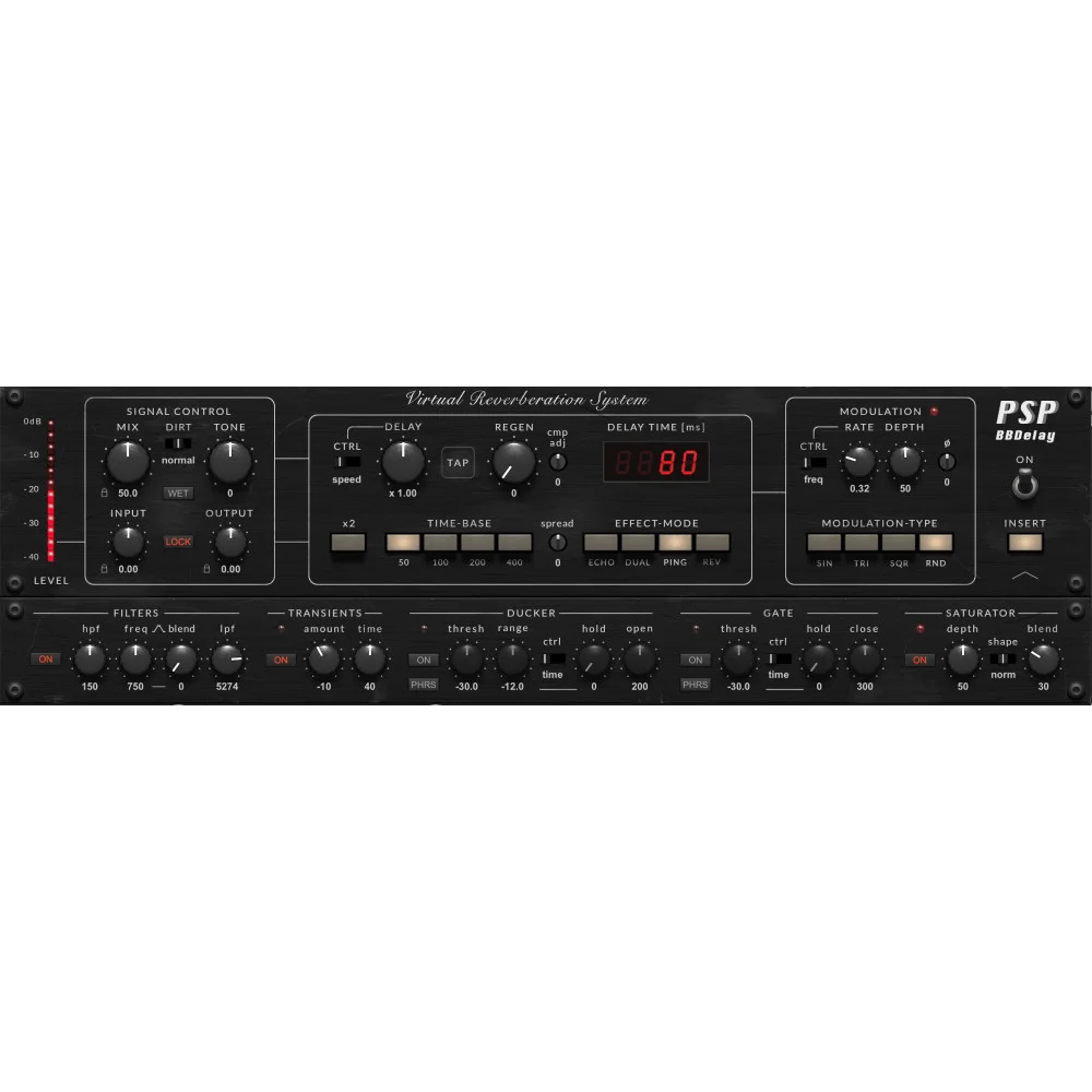 PSP BBDelay - Plugin de délai BBD analogique et processeur d'ambiance | Green Musicians