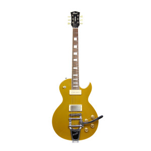 Cort CR200 BV Gold Top Guitar - Limited Edition Mahogany Bigsby | Green Musicians