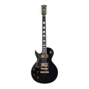 Cort Gitarre Linkshänder CR270 Schwarz | Linkshänder E-Gitarre Mahagoni-Korpus