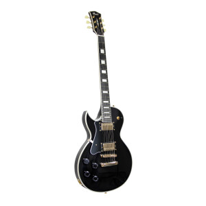 Cort Gitarre Linkshänder CR270 Schwarz | Linkshänder E-Gitarre Mahagoni-Korpus
