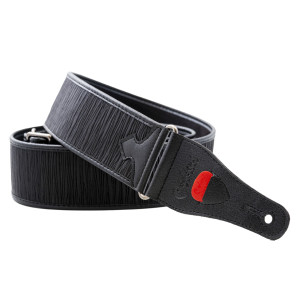 Courroie Vegan Righton Dune Noire | Courroie guitare cuir végétalien GRS