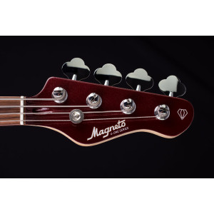 Magneto Guitars, Bajo Ruby, Rojo Metálico