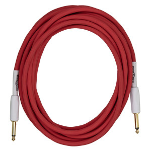 Câble silencieux Pig Hog Hex Series 5,67 m/18,6 pi Rouge Candy Apple