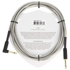 Pig Hog Armor Clad Instrument Cable, 3m/10ft, Fiche coudée