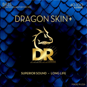 DR, DRAGON SKIN+ Quantum Nickel Cuerdas de bajo: Calibre ligero 40-100