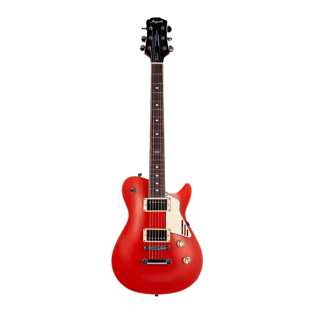 Magneto Guitars, Velvet Deluxe, Soie Orange Métallique