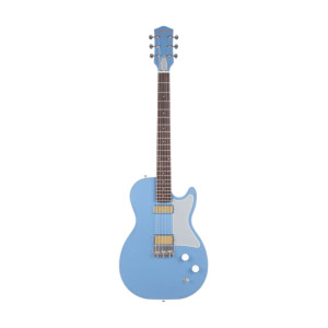 Harmony, guitare électrique Thinline Jupiter Standard avec étui, bleu ciel