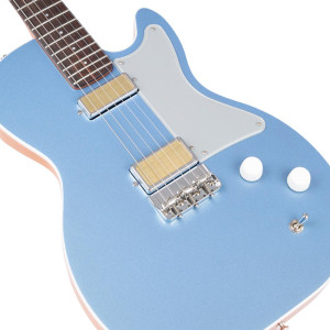 Harmony, Standard Jupiter Thinline Electric Guitar w/Case, Sky Blue