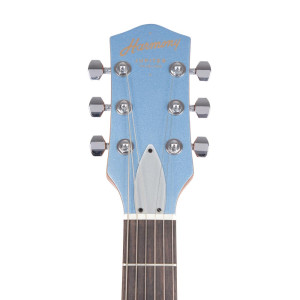 Harmony, Standard Jupiter Thinline Electric Guitar w/Case, Sky Blue