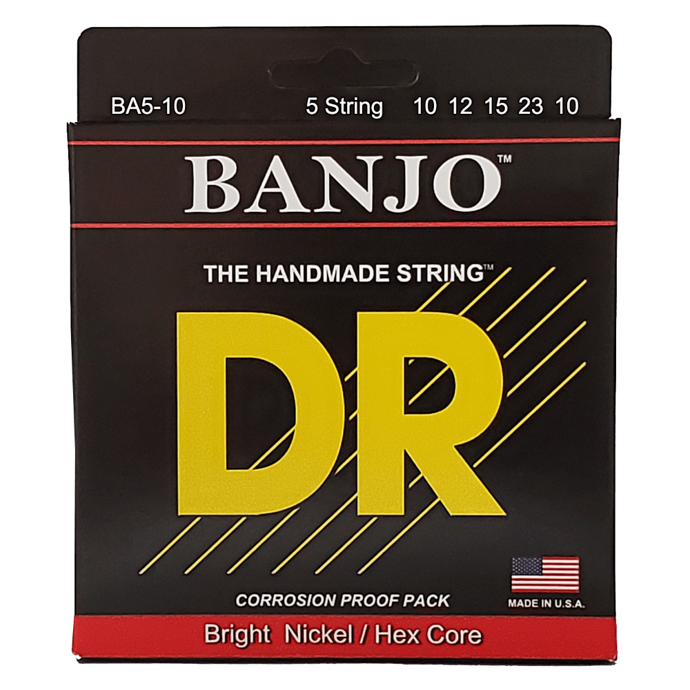 DR, BANJO 5 Cuerdas: 10, 12, 15, 23, 10