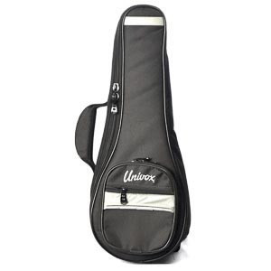 UNIVOX Black Deluxe Bag Tenor Ukulele-6P
