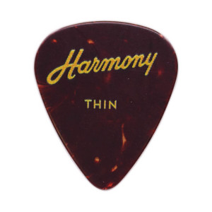 Harmony, Celluloid Tortoise Standard Guitar Pick, Thin, 12-Pick Tin