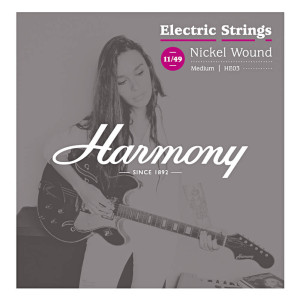 Harmony, HE03 Cuerdas de guitarra eléctrica de níquel, Medium, 11/49