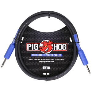 Cable de altavoz Pig Hog, 150 cm/5 pies (2x 2,5 mm²)