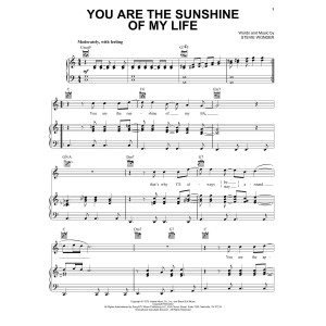 You Are The Sunshine Of My Life
