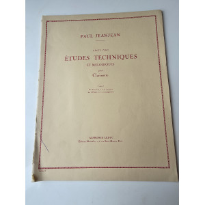 Paul Jeanjean - Études Techniques Et Mélodiques Pour Clarinette - Vol Ii : Parties De 2e Et 3e Clarinette