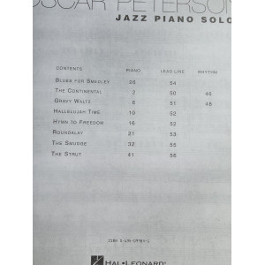 Oscar Peterson Jazz Solos