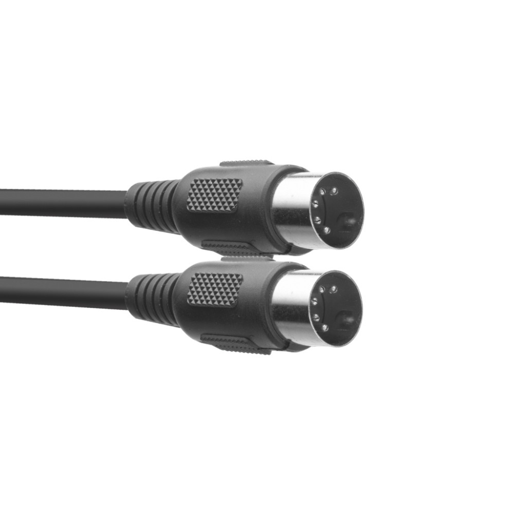 Câble MIDI DIN/DIN (m/m), 1 m, connecteurs plastique | Green Musicians