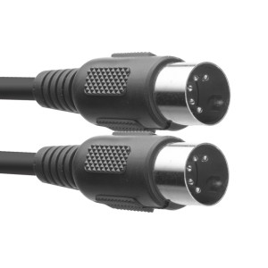 MIDI-Kabel, DIN/DIN (m/m), 1 m, Kunststoffstecker