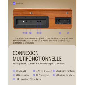 DONNER DDP-80 Plus Piano numérique