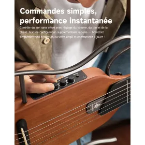 DONNER HUSH-I Travel Guitar MP BK