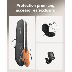 DONNER HUSH-I Travel Guitar MP BK