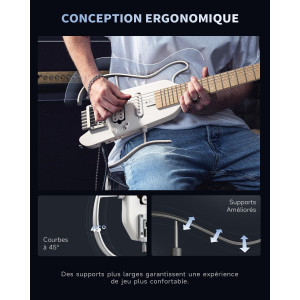 DONNER HUSH-X Travel Guitar Natural