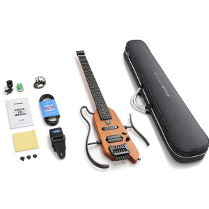 DONNER HUSH-X Travel Guitar Natural