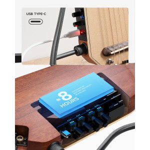 DONNER HUSH-I Pro  Travel Guitar Nat SP