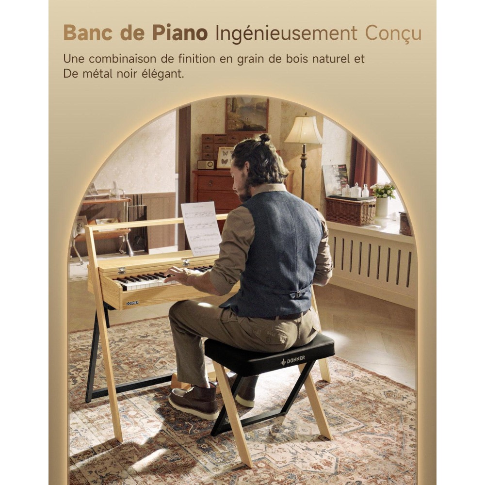 DONNER DKB-300 BR Banquette piano