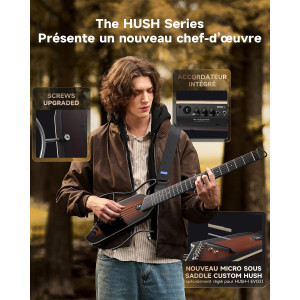 DONNER HUSH-I Evo2 Travel Guitar Natural